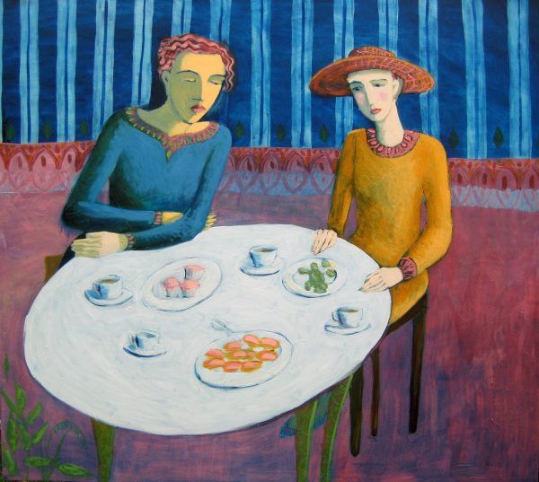 ‘High Tea’ Original Oil painting on Canvas by Lucinda Denning | Art in ...