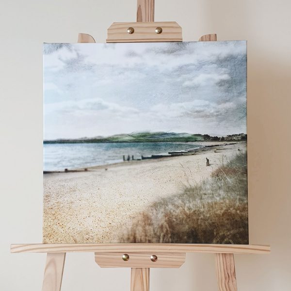 Broughty Ferry canvas print on an easel